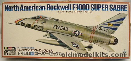 Hasegawa 1/72 North American Rockwell F-100D Super Sabre - 3 Paint Schemes, JS035-250 plastic model kit